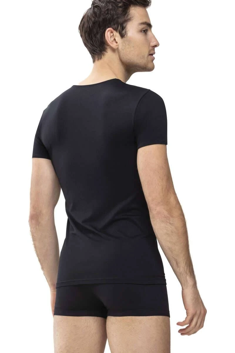 Mey SoftwareRegular Fit T-Shirt V-Ausschnitt Schwarz,Einfarbig 2 Mey SoftwareRegular Fit T-Shirt V-Ausschnitt Schwarz,Einfarbig – Bild 2
