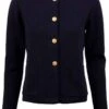 Stenströms Classic Fit Damen CardiganKnopfleiste Navy