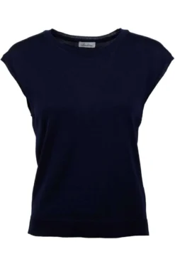 Stenströms Classic Fit Damen PulloverRundhals Navy