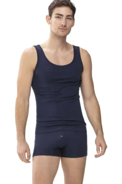 Mey Casual Cotton Herren Unterhemd Dunkelblau