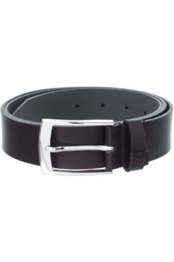 Brax Herren Gürtel Aus 100% Leder3,4 Cm Schwarz, Einfarbig