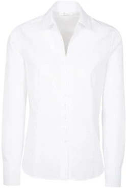 ETERNA Modern Classic Bluseweiss, Einfarbig