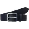 Brax Herren Gürtel Aus Echt Leder4,0 Cm Navy, Einfarbig