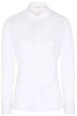 ETERNA Cover Shirt Slim Fit Bluseweiss, Einfarbig