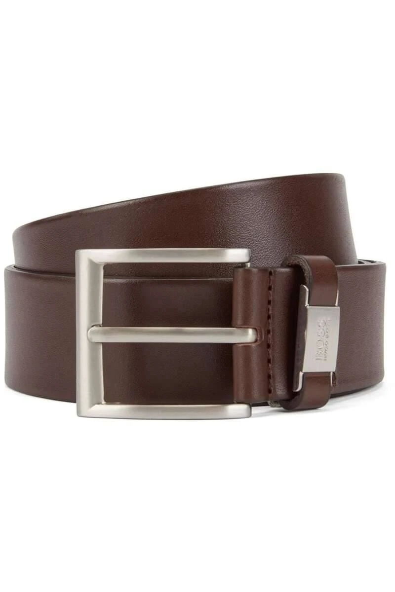 Hugo Boss BOSS Herren Gürtel Aus 100% Rindsleder4,0 Cm Dunkelbraun, Einfarbig 1 Hugo Boss BOSS Herren Gürtel Aus 100% Rindsleder4,0 Cm Dunkelbraun, Einfarbig