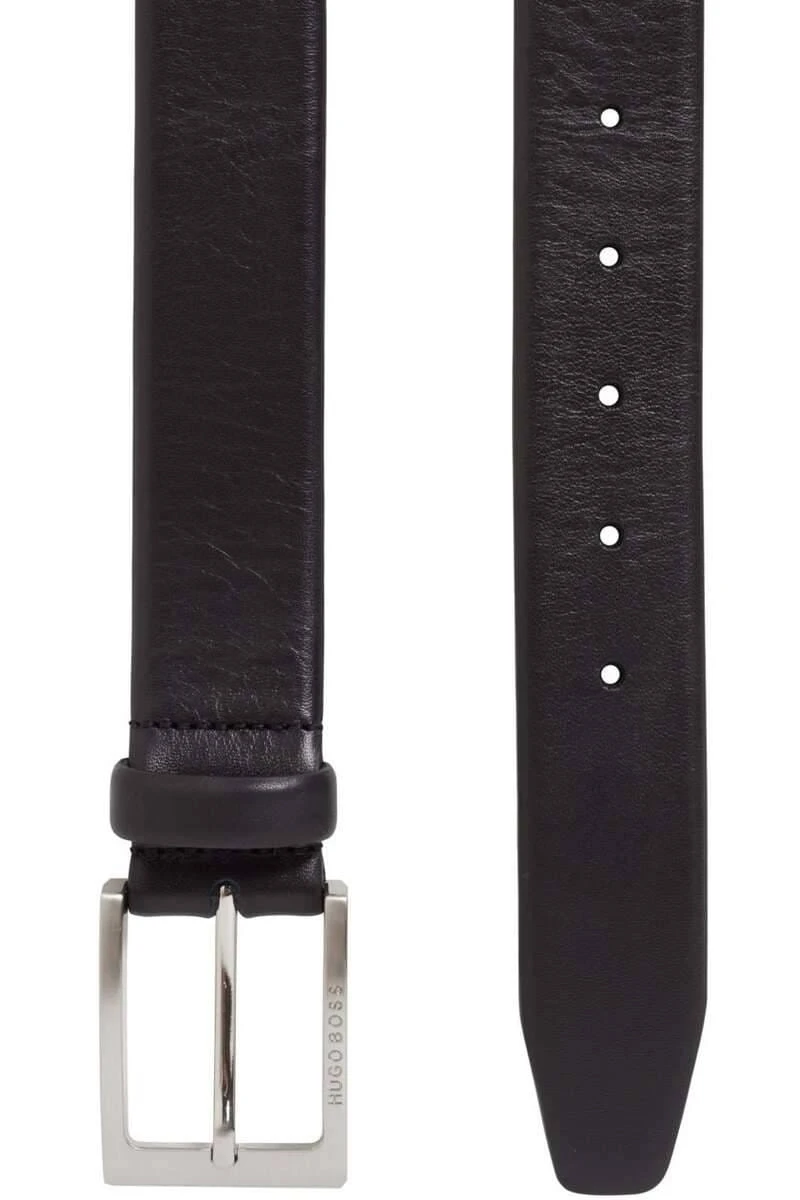 Hugo Boss BOSS Herren Gürtel Aus 100% Nappaleder3,5 Cm Schwarz, Einfarbig 2 Hugo Boss BOSS Herren Gürtel Aus 100% Nappaleder3,5 Cm Schwarz, Einfarbig – Bild 2