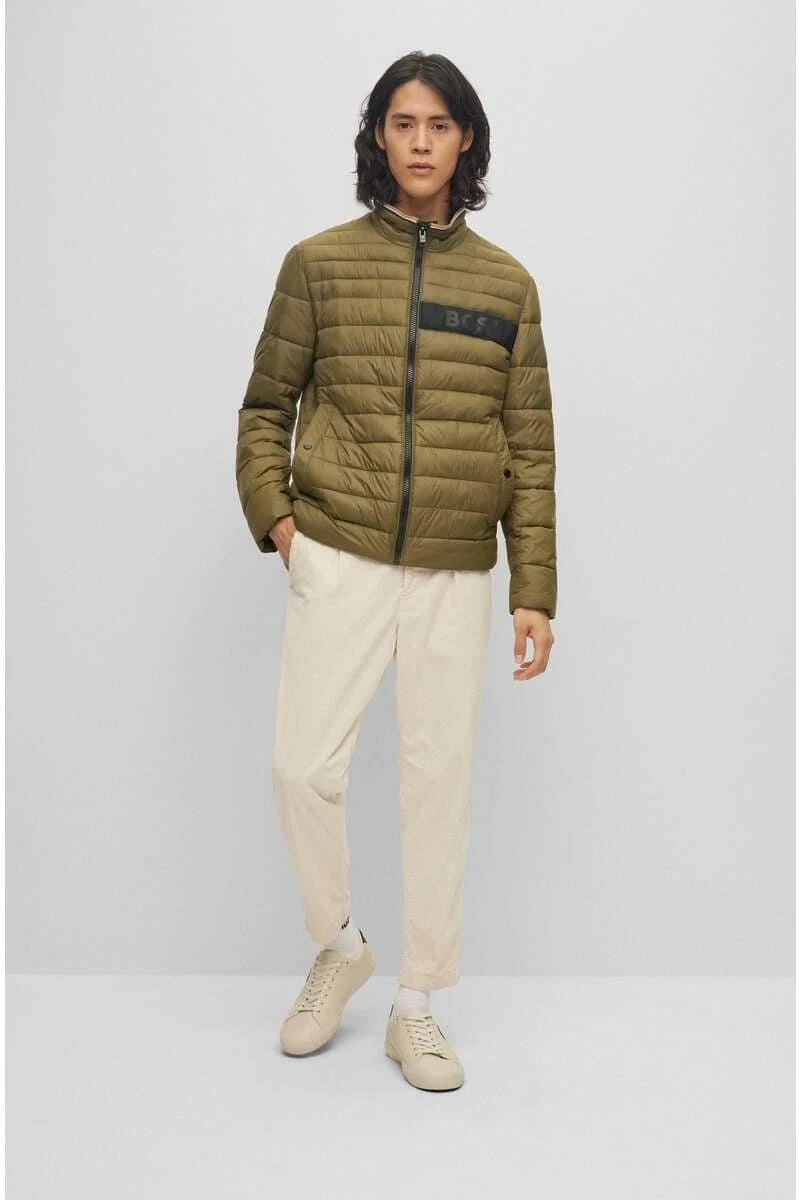 Hugo Boss BOSS Regular Fit Herren Steppjacke Grün 3 Hugo Boss BOSS Regular Fit Herren Steppjacke Grün – Bild 3
