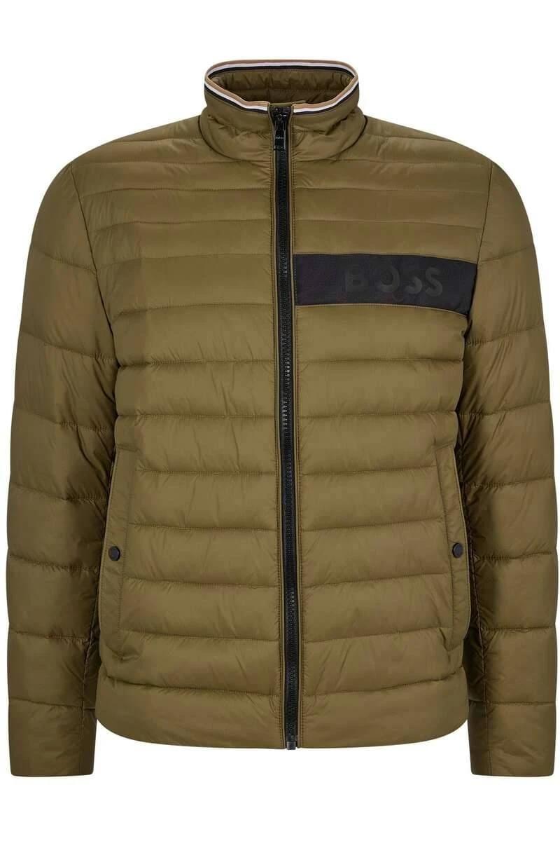 Hugo Boss BOSS Regular Fit Herren Steppjacke Grün 1 Hugo Boss BOSS Regular Fit Herren Steppjacke Grün