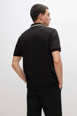 Hugo Boss BOSS Slim Fit Poloshirt Schwarz, Einfarbig -Ausgewählte Bekleidungsgeschäfte 50469360 001 3 800 1200x1200