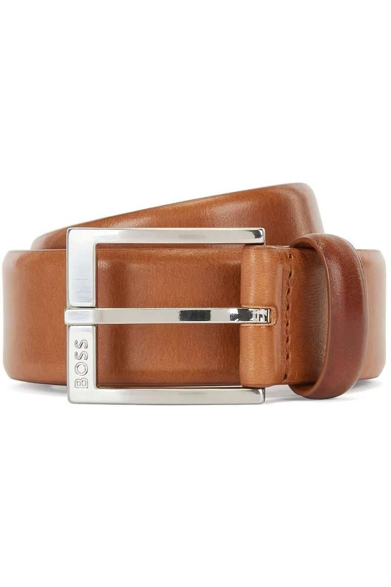 Hugo Boss BOSS Herren Gürtel Aus 100% Rindsleder Braun, Einfarbig 2 Hugo Boss BOSS Herren Gürtel Aus 100% Rindsleder Braun, Einfarbig – Bild 2