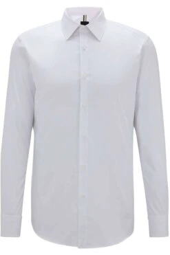 Hugo Boss BOSS Slim Fit Hemd Weiss, Einfarbig