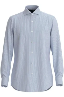 Hugo Boss BOSS Slim Fit Hemd Blau, Einfarbig