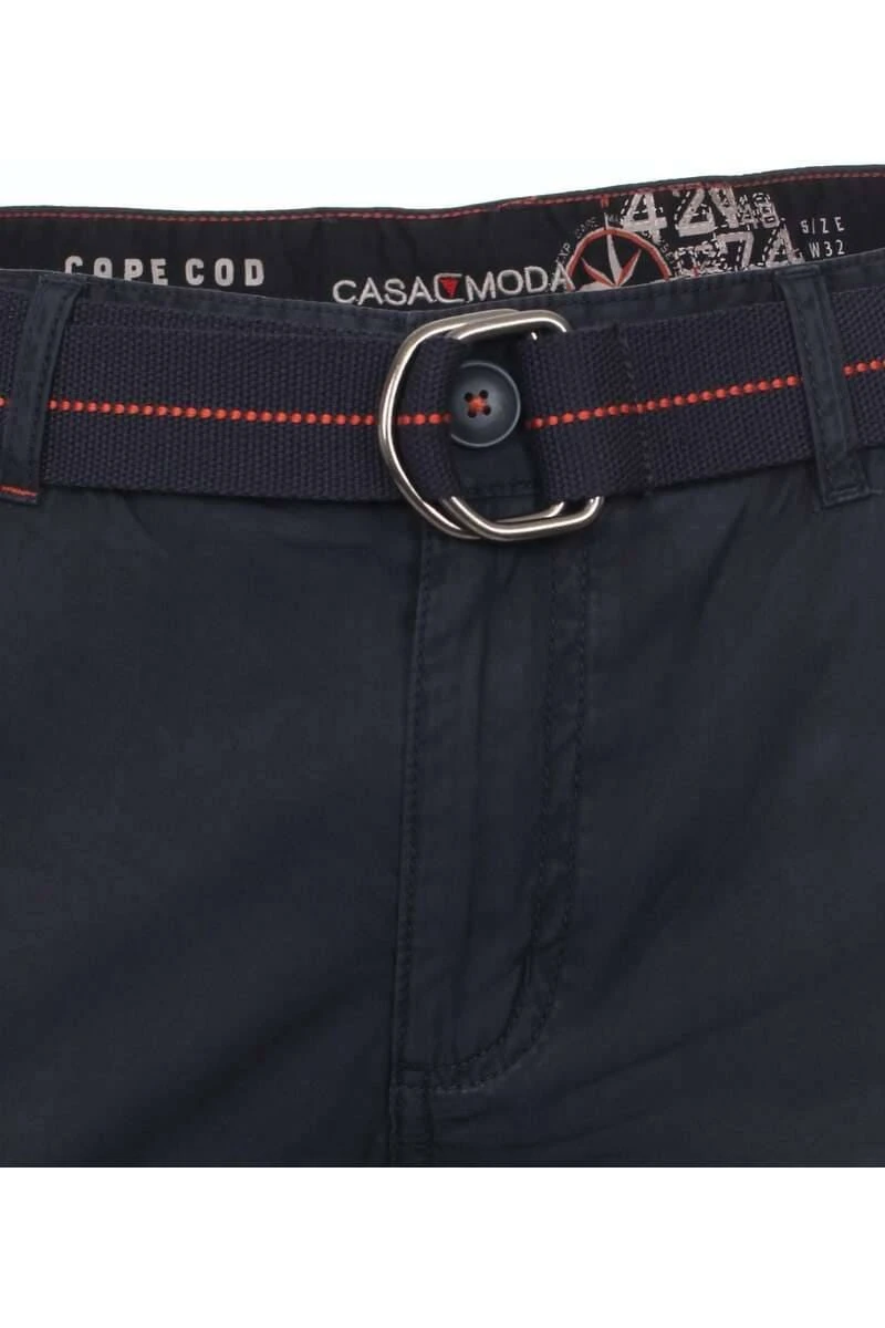 Casa Moda Casual Fit Cargo Shorts Navy, Einfarbig 5 Casa Moda Casual Fit Cargo Shorts Navy, Einfarbig – Bild 5