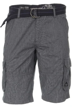 Casa Moda Casual Fit Cargo Shorts Dunkelblau, Kariert