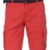 Casa Moda Casual Fit Cargo Shorts Rot, Einfarbig