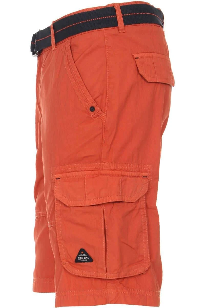 Casa Moda Casual Fit Cargo Shorts Orange, Einfarbig 4 Casa Moda Casual Fit Cargo Shorts Orange, Einfarbig – Bild 4