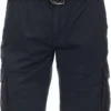 Casa Moda Cargo Shorts Schwarz, Einfarbig