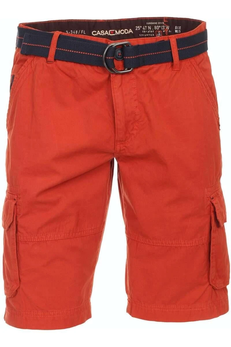 Casa Moda Cargo Shorts Hellrot, Einfarbig 1 Casa Moda Cargo Shorts Hellrot, Einfarbig