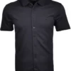 RAGMAN Soft Knit Regular Fit Hemd Marine, Einfarbig