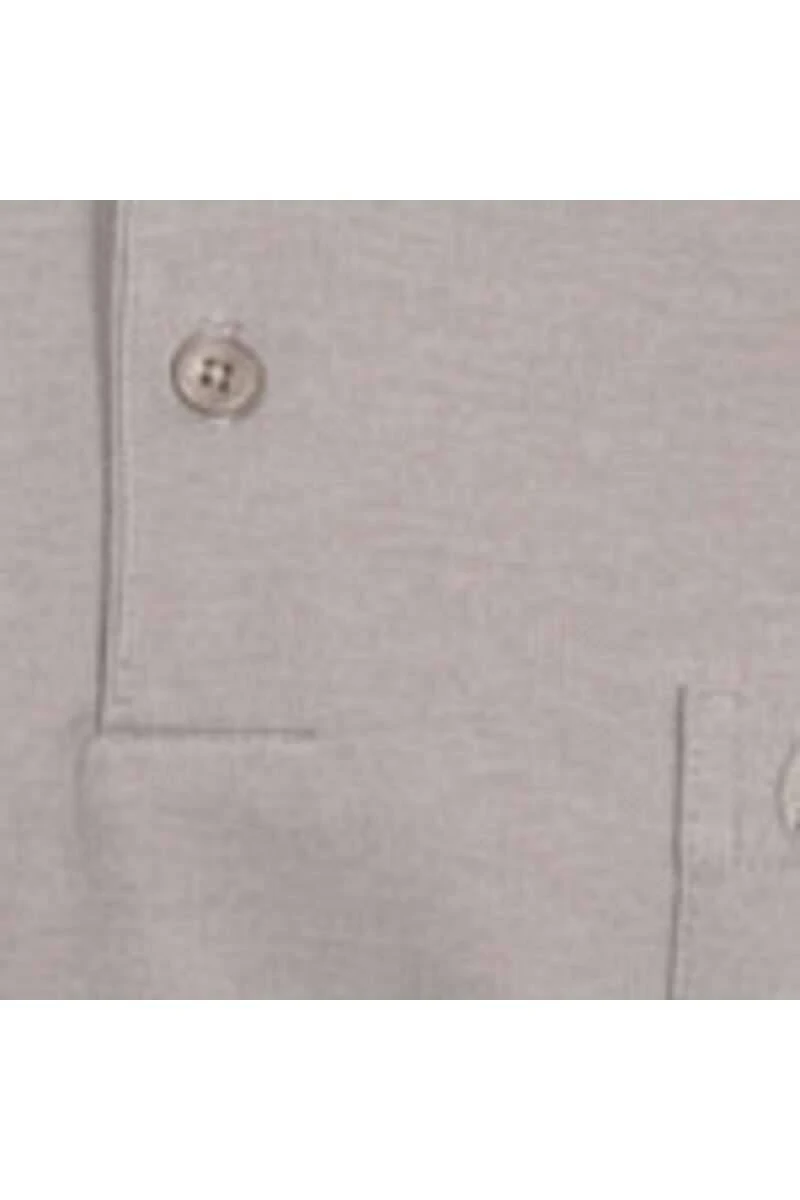 RAGMAN Regular Fit Longsleeve Poloshirt Grau-beige, Einfarbig 3 RAGMAN Regular Fit Longsleeve Poloshirt Grau-beige, Einfarbig – Bild 3