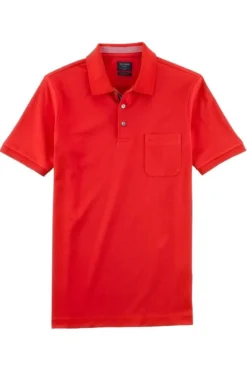 OLYMP Casual Modern Fit Poloshirt Rost, Einfarbig