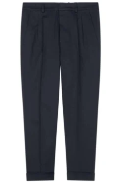 Seidensticker Regular Fit Herren Stoffhose Dunkelblau,Einfarbig