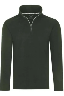 TRIGEMA Comfort FitTroyerZip Moos