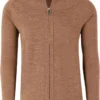 MAERZ Classic FitCardiganZip Braun