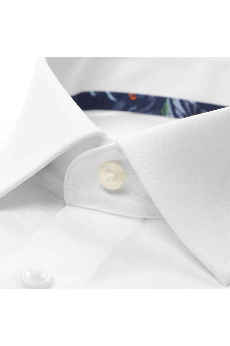 OLYMP Luxor Modern Fit Hemd Weiss, Meliert 2 OLYMP Luxor Modern Fit Hemd Weiss, Meliert – Bild 2