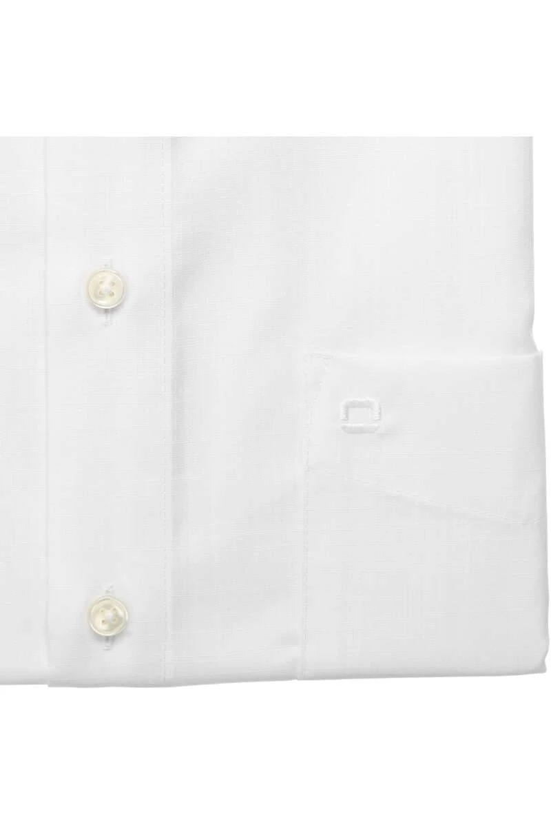OLYMP Luxor Modern Fit Hemd Weiss, Meliert 5 OLYMP Luxor Modern Fit Hemd Weiss, Meliert – Bild 5