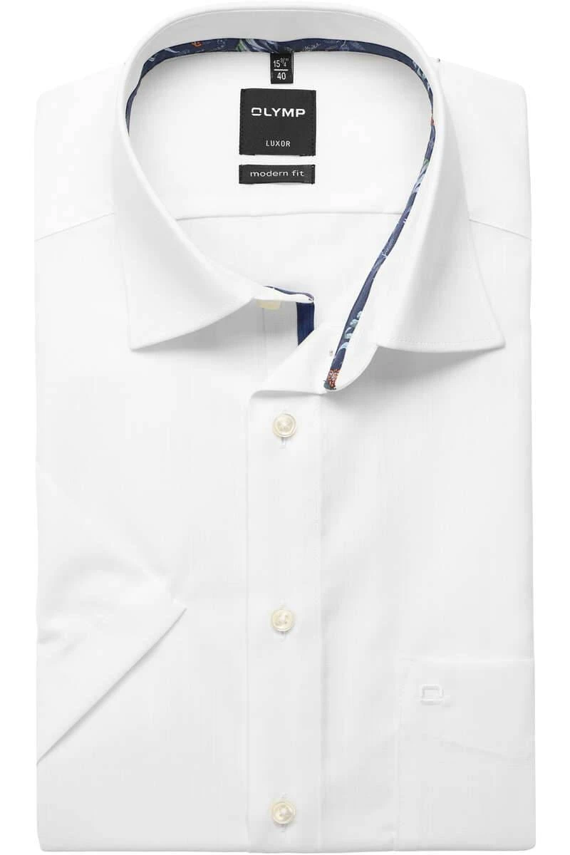 OLYMP Luxor Modern Fit Hemd Weiss, Meliert 1 OLYMP Luxor Modern Fit Hemd Weiss, Meliert