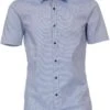 Venti Body Fit Hemd Blau/weiss, Faux-uni