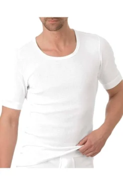 TRIGEMA T-Shirt Rundhals Weiss,Einfarbig