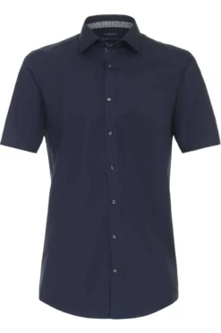 Venti Modern Fit Hemd Navy, Einfarbig