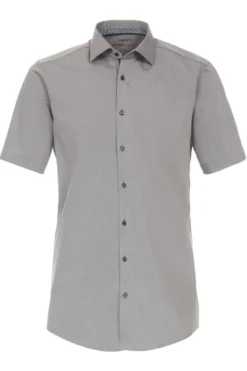 Venti Modern Fit Hemd Grau, Einfarbig