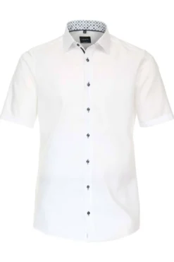 Venti Modern Fit Hemd Weiss, Einfarbig