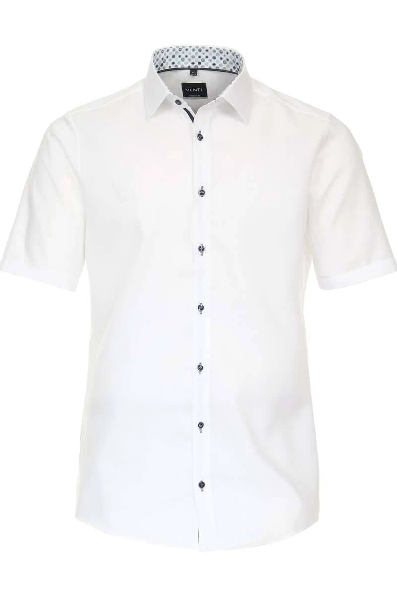 Venti Modern Fit Hemd Weiss, Einfarbig 1 Venti Modern Fit Hemd Weiss, Einfarbig