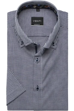 Venti Modern Fit Hemd Blau, Kariert