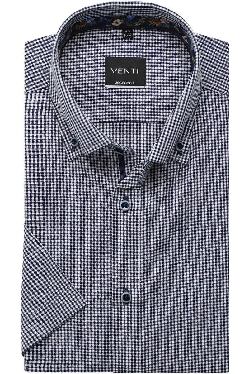 Venti Modern Fit Hemd Blau, Kariert 1 Venti Modern Fit Hemd Blau, Kariert