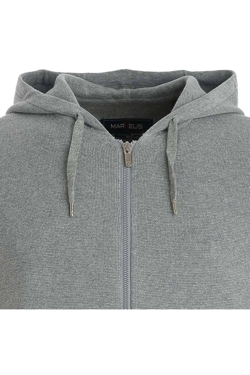 Marvelis Sweatjacke Mit KapuzeZip Grau 2 Marvelis Sweatjacke Mit KapuzeZip Grau – Bild 2