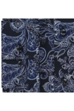 Seidensticker Slim Fit Hemd Dunkelblau, Gemustert -Ausgewählte Bekleidungsgeschäfte 642380 19 3 800 1200x1200