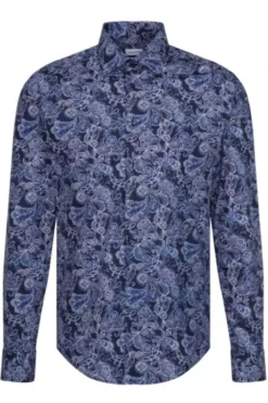 Seidensticker Slim Fit Hemd Dunkelblau, Gemustert -Ausgewählte Bekleidungsgeschäfte 642380 19 8 800 1200x1200