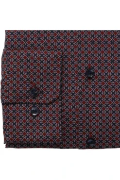 Seidensticker Slim Fit Hemd Dunkelrot, Gemustert -Ausgewählte Bekleidungsgeschäfte 656200 48 2 800 1200x1200