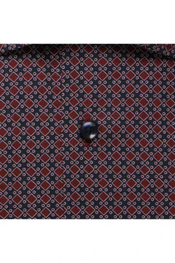 Seidensticker Slim Fit Hemd Dunkelrot, Gemustert -Ausgewählte Bekleidungsgeschäfte 656200 48 3 800 1200x1200