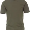 Redmond CasualRegular Fit T-Shirt Rundhals Oliv,Einfarbig