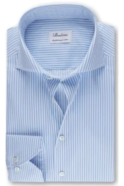 Stenströms Slimline Hemd Blau/weiss, Gestreift