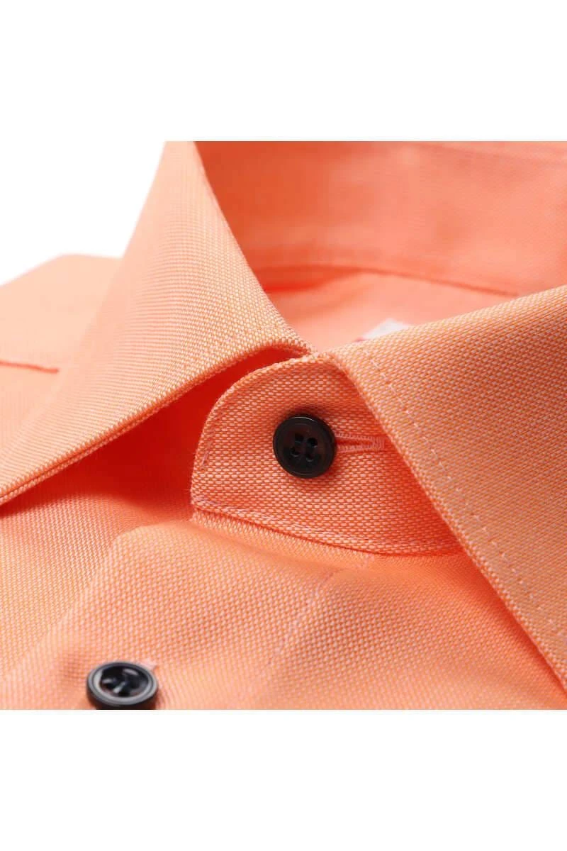 Marvelis Modern Fit Hemd Orange, Faux-uni 2 Marvelis Modern Fit Hemd Orange, Faux-uni – Bild 2