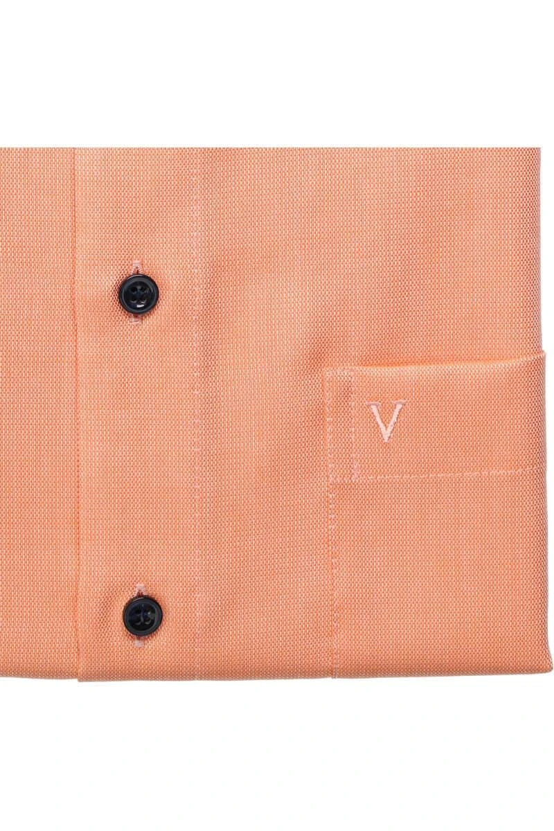 Marvelis Modern Fit Hemd Orange, Faux-uni 5 Marvelis Modern Fit Hemd Orange, Faux-uni – Bild 5