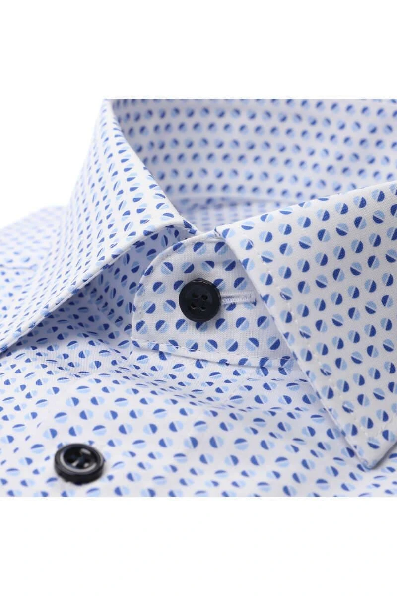 Marvelis Modern Fit Hemd Weiss, Gemustert 2 Marvelis Modern Fit Hemd Weiss, Gemustert – Bild 2