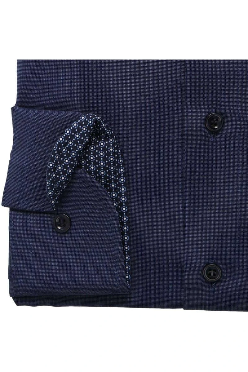 Marvelis Modern Fit Hemd Marine, Einfarbig 3 Marvelis Modern Fit Hemd Marine, Einfarbig – Bild 3
